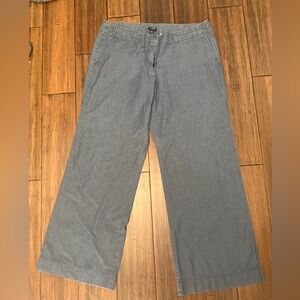 J CREW wide leg 💯 cotton pant